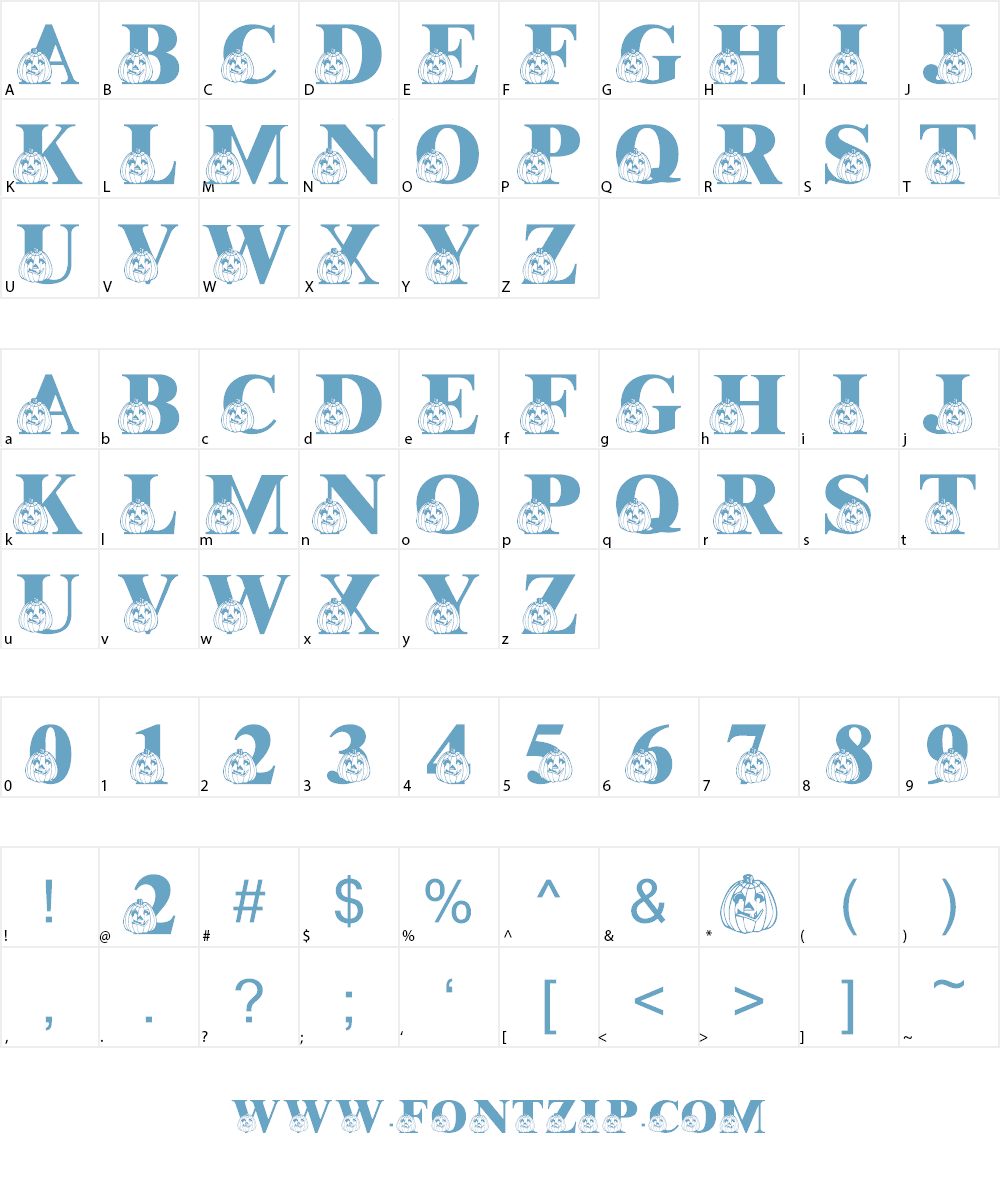 LMS Pumpkin Pal Font Character